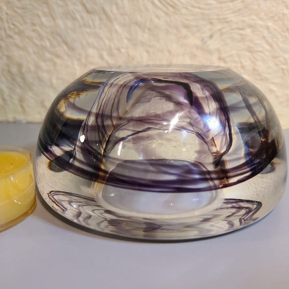 Kosta Boda BLOWN GLASS CANDLE HOLDER - Picture 7 of 9